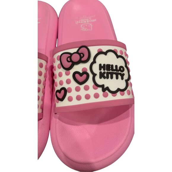 Hello Kitty by Sanrio Women's EVA Beach Slide Sandals pink  size 11 - Picture 5 of 10
